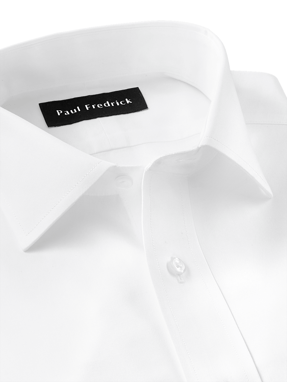 Alternate Image of Non-iron Cotton Pinpoint Solid Spread Collar Dress Shirt-6