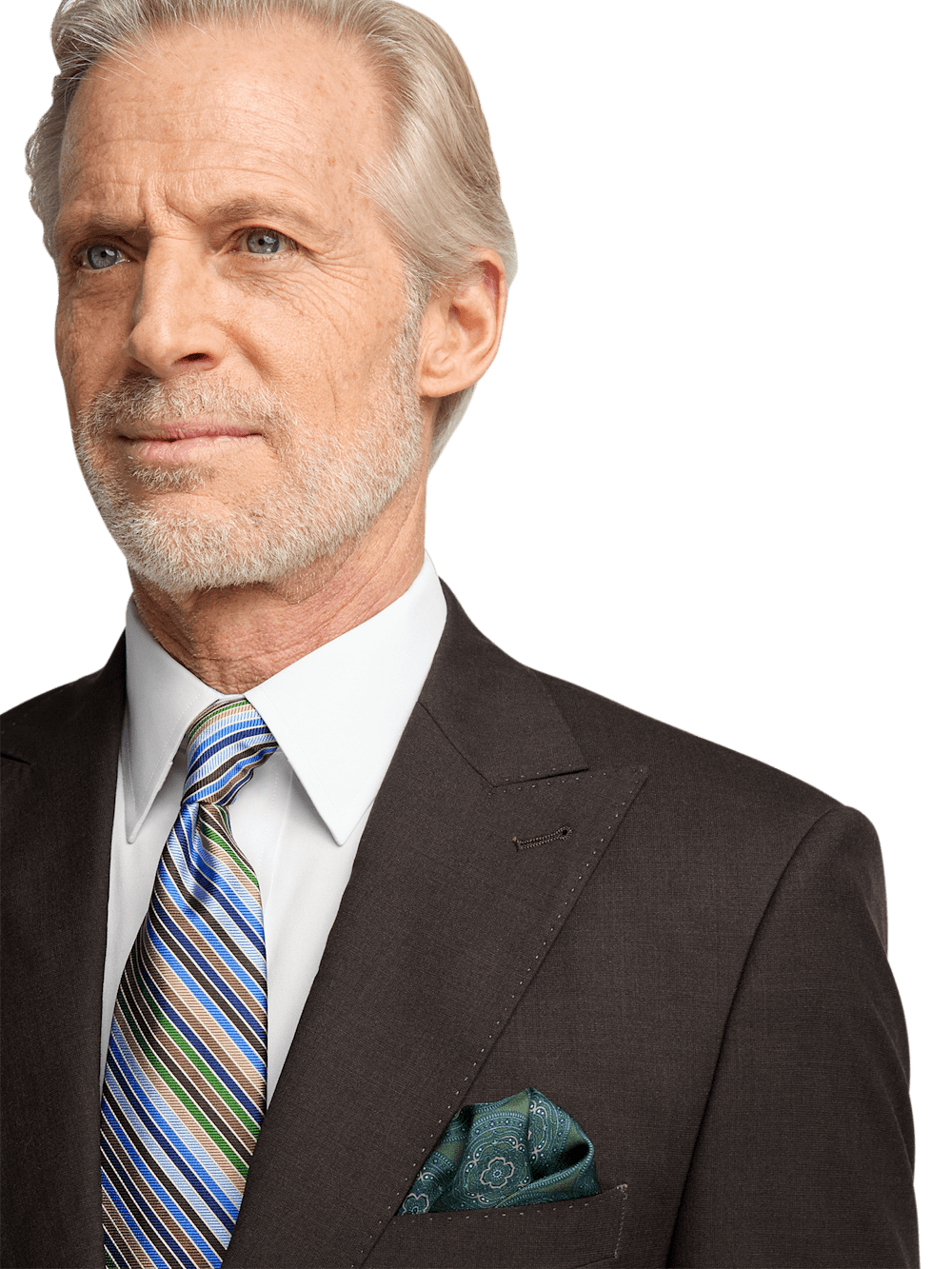 Alternate Image of Wool Stretch Bengaline Single Breasted Peak Lapel Suit-2