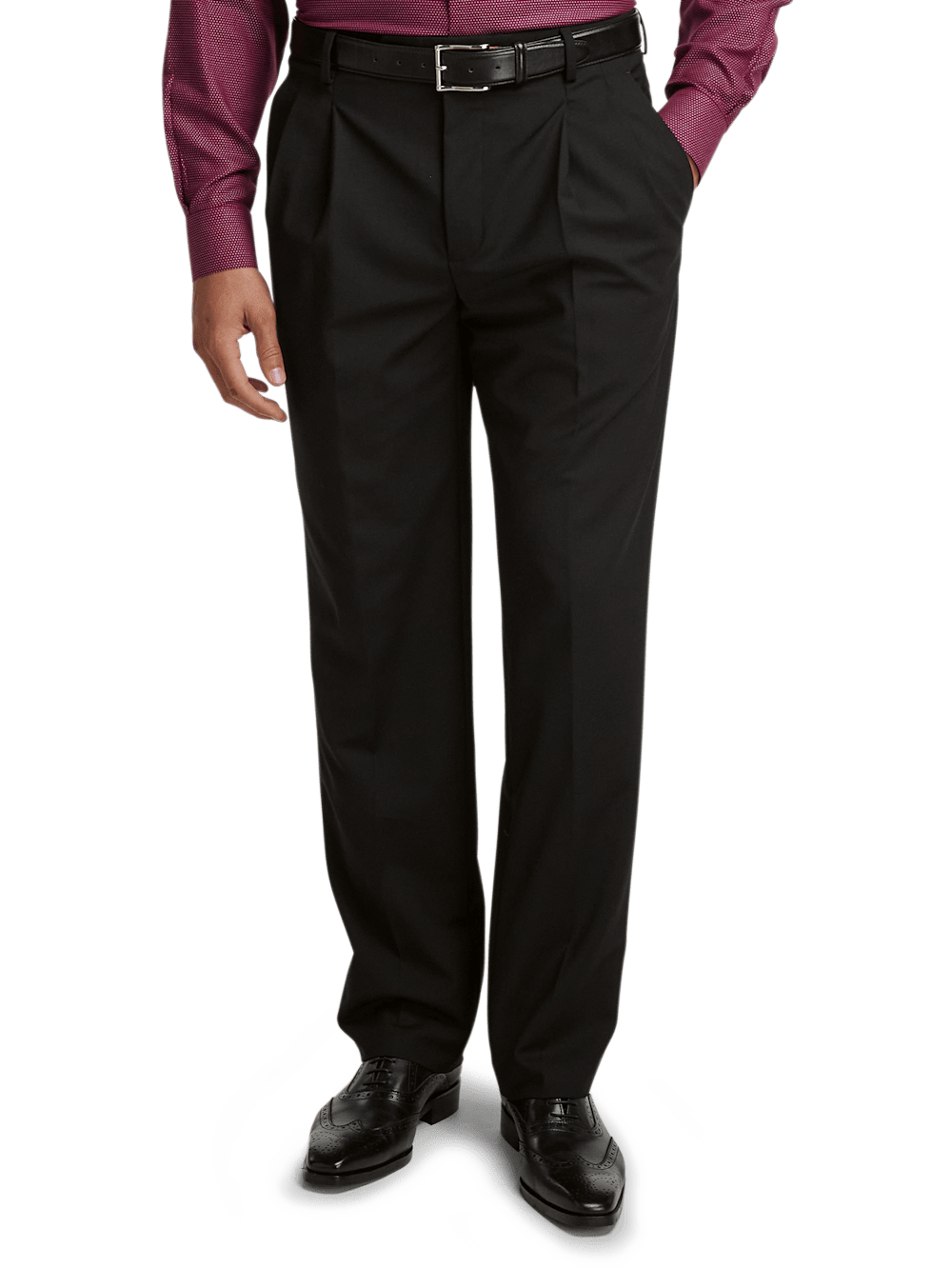 Alternate Image of Wool Stretch Bengaline Single Breasted Peak Lapel Suit-7