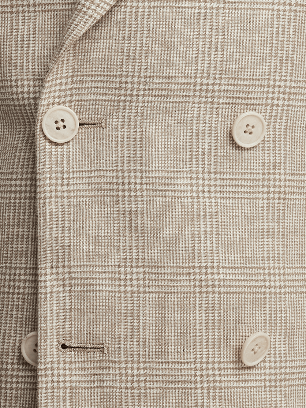 Alternate Image of Linen Blend Plaid Peak Lapel Suit-4