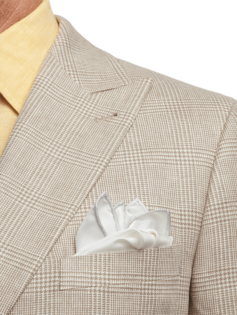 Alternate Image of Linen Blend Plaid Peak Lapel Suit-5