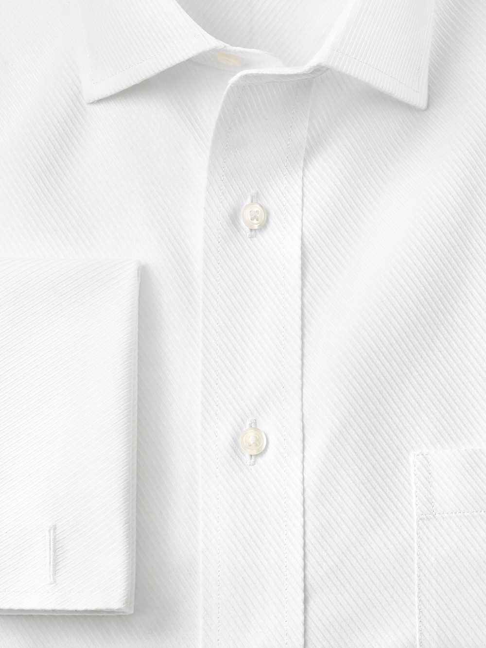 Alternate Image of Non-iron Cotton Twill Spread Collar French Cuff Dress Shirt-5