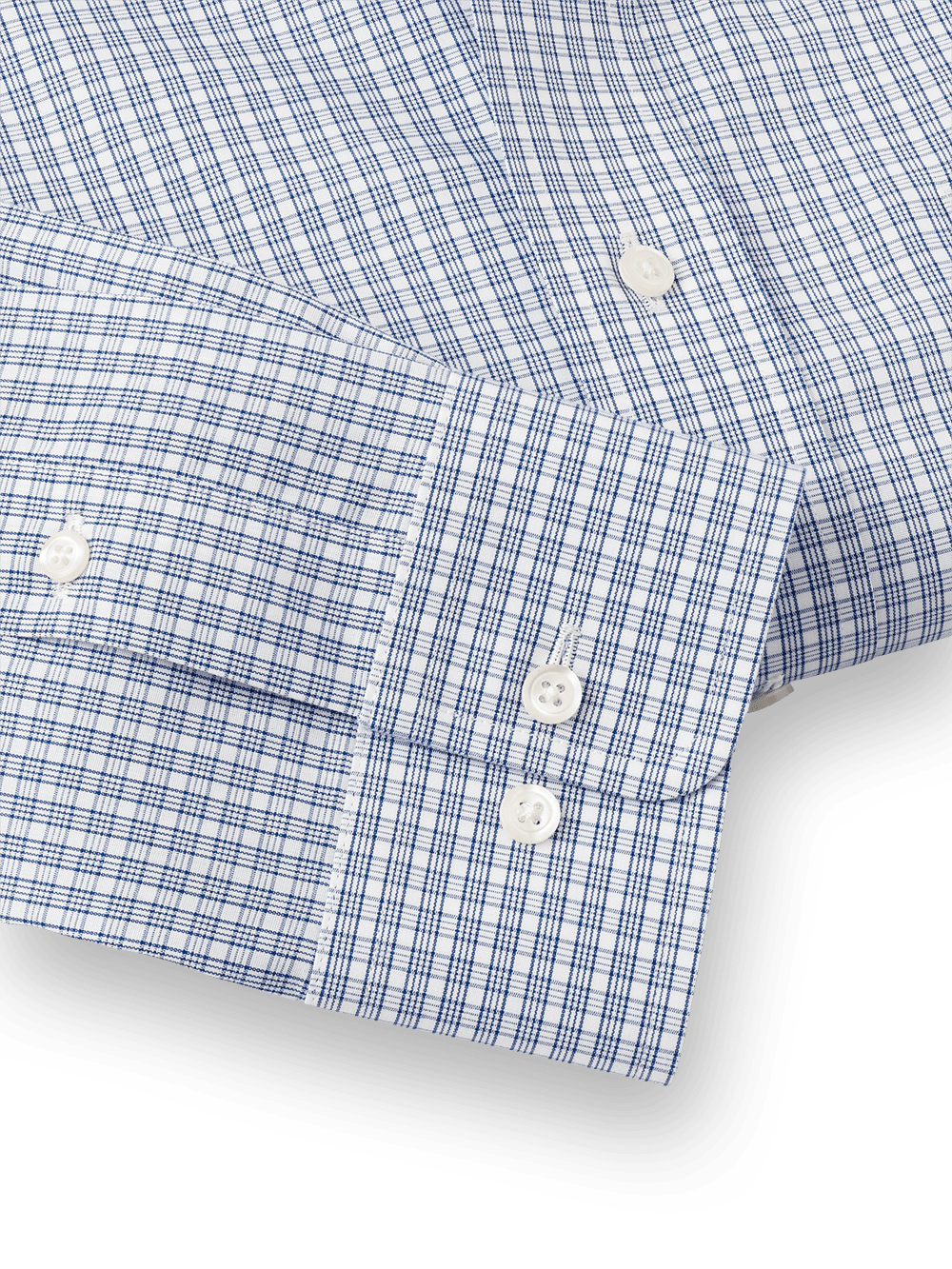 Alternate Image of Non-iron Cotton Plaid Dress Shirt With Contrast Trim-3