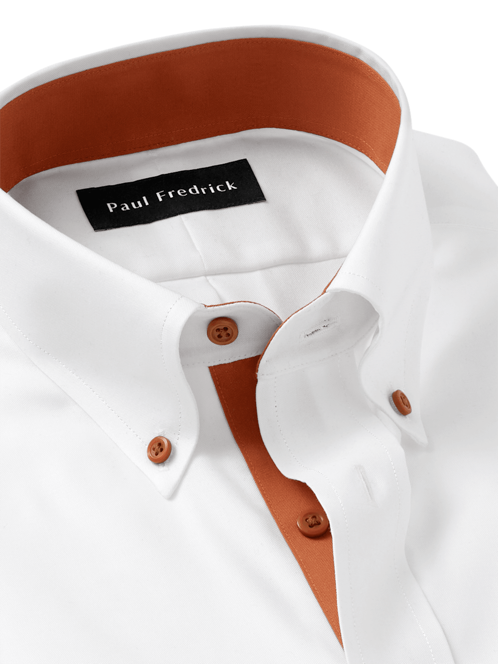 Alternate Image of Comfort Stretch Non-iron Solid Dress Shirt With Contrast Trim-6