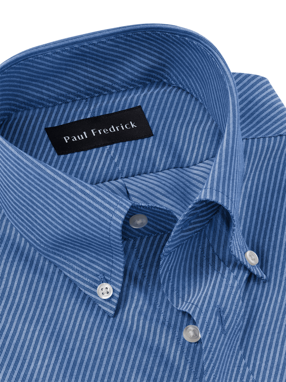 Alternate Image of Non-iron Cotton Diagonal Stripe Dress Shirt-6