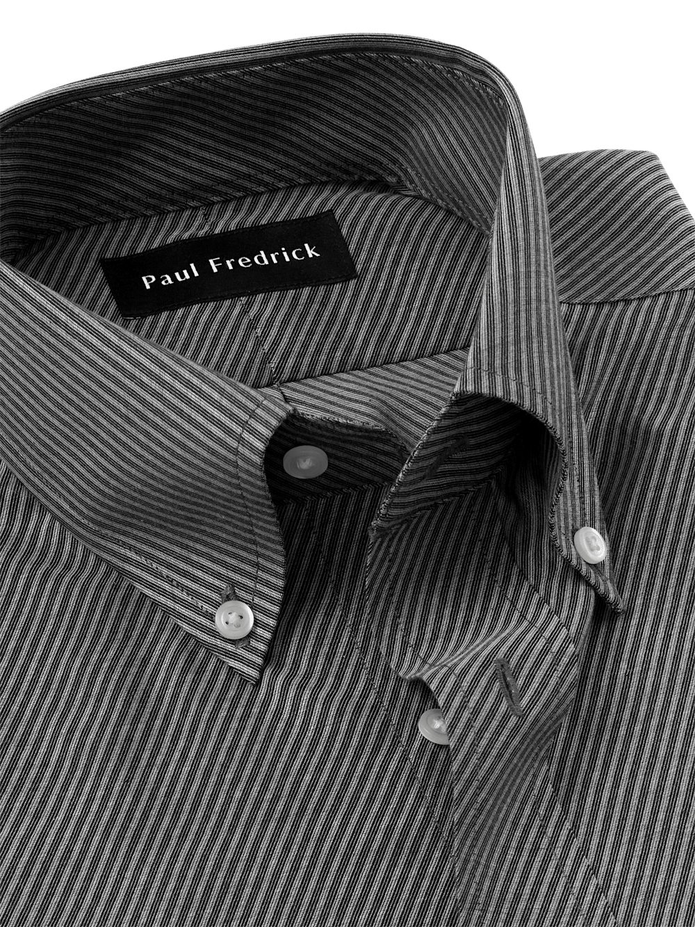 Alternate Image of Non-iron Cotton Diagonal Stripe Dress Shirt-6