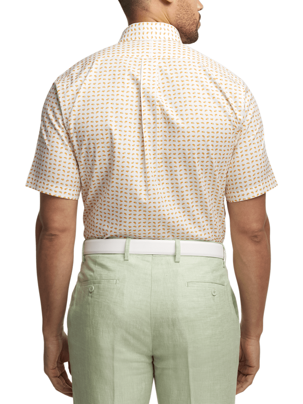Alternate Image of Comfort Stretch Non-iron Novelty Dress Shirt With Contrast Trim-4
