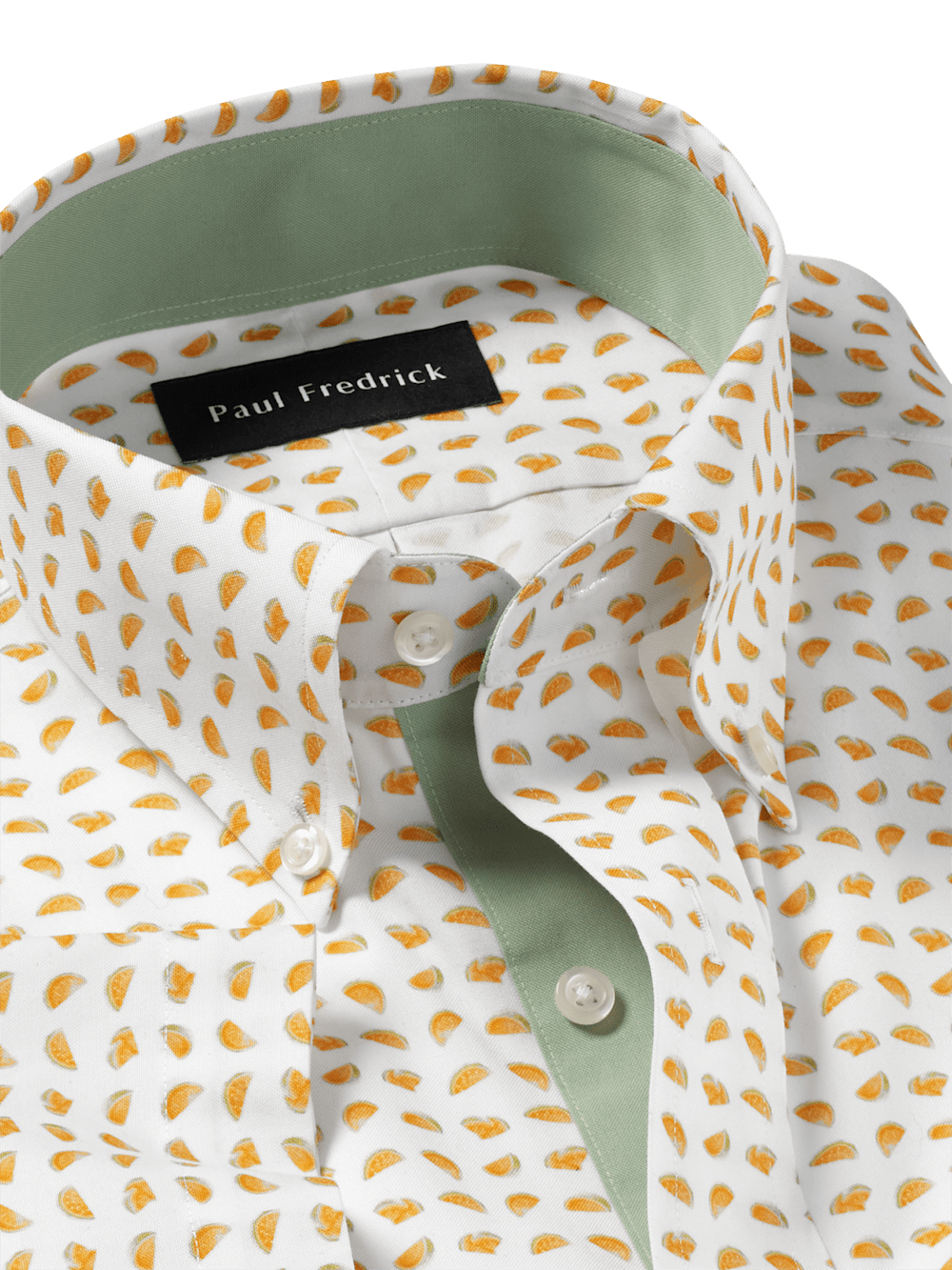 Alternate Image of Comfort Stretch Non-iron Novelty Dress Shirt With Contrast Trim-6