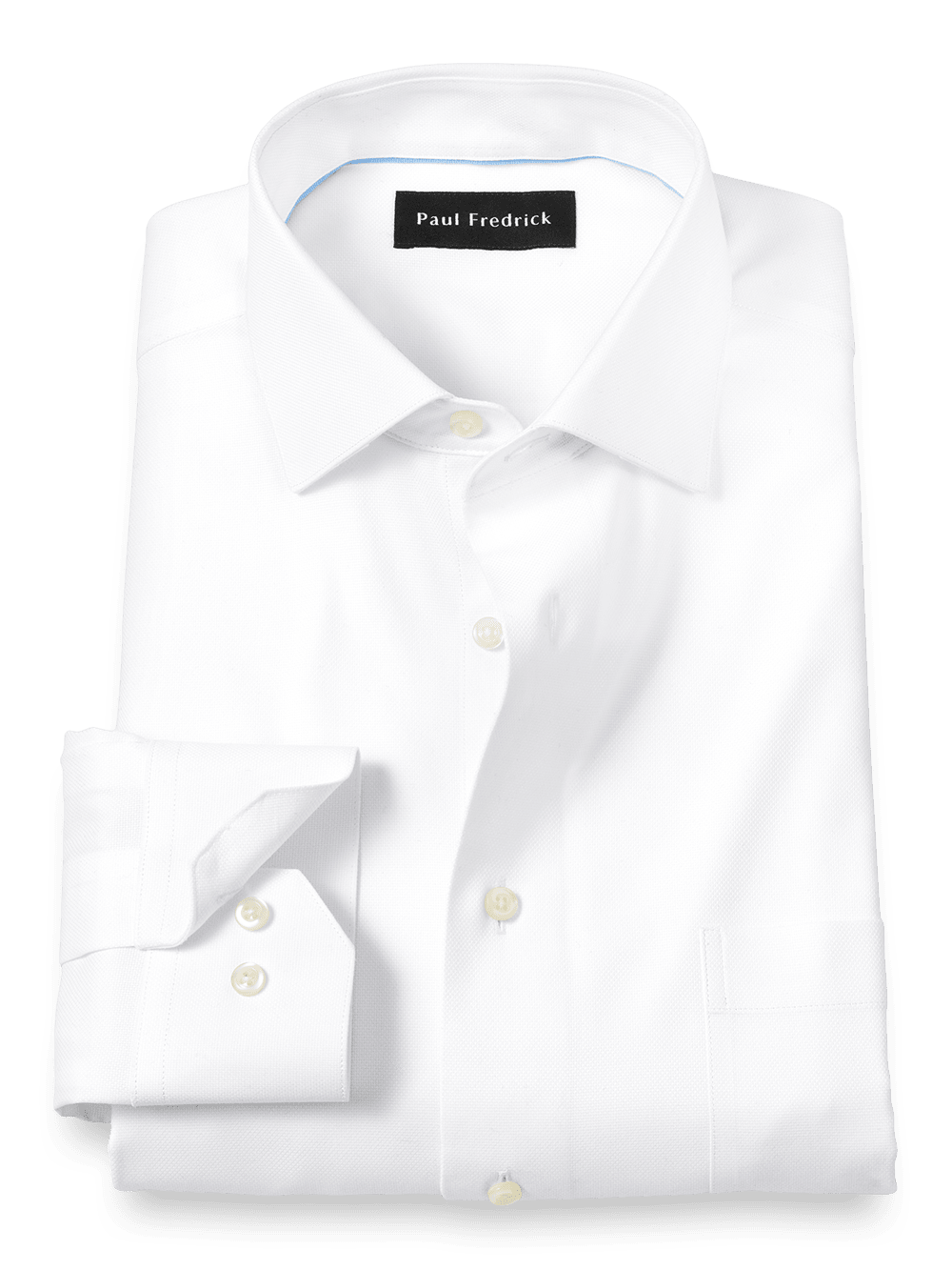 Product Image of Royal Oxford Comfort Stretch Non-iron Solid Dress Shirt-White