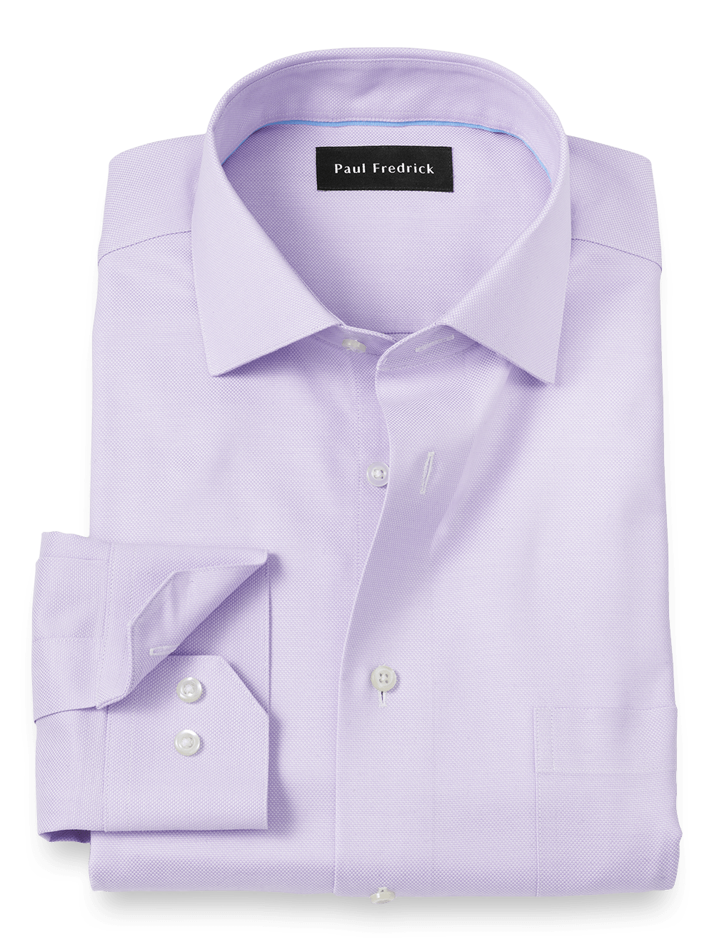 Product Image of Royal Oxford Comfort Stretch Non-iron Solid Dress Shirt-Lavender