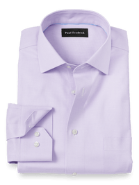 Royal Oxford Comfort Stretch Non-Iron Solid Dress Shirt - Lavender
