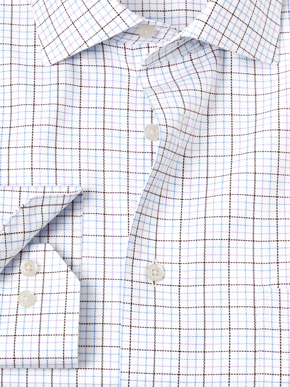Alternate Image of Royal Oxford Comfort Stretch Non-iron Tattersall Dress Shirt-1