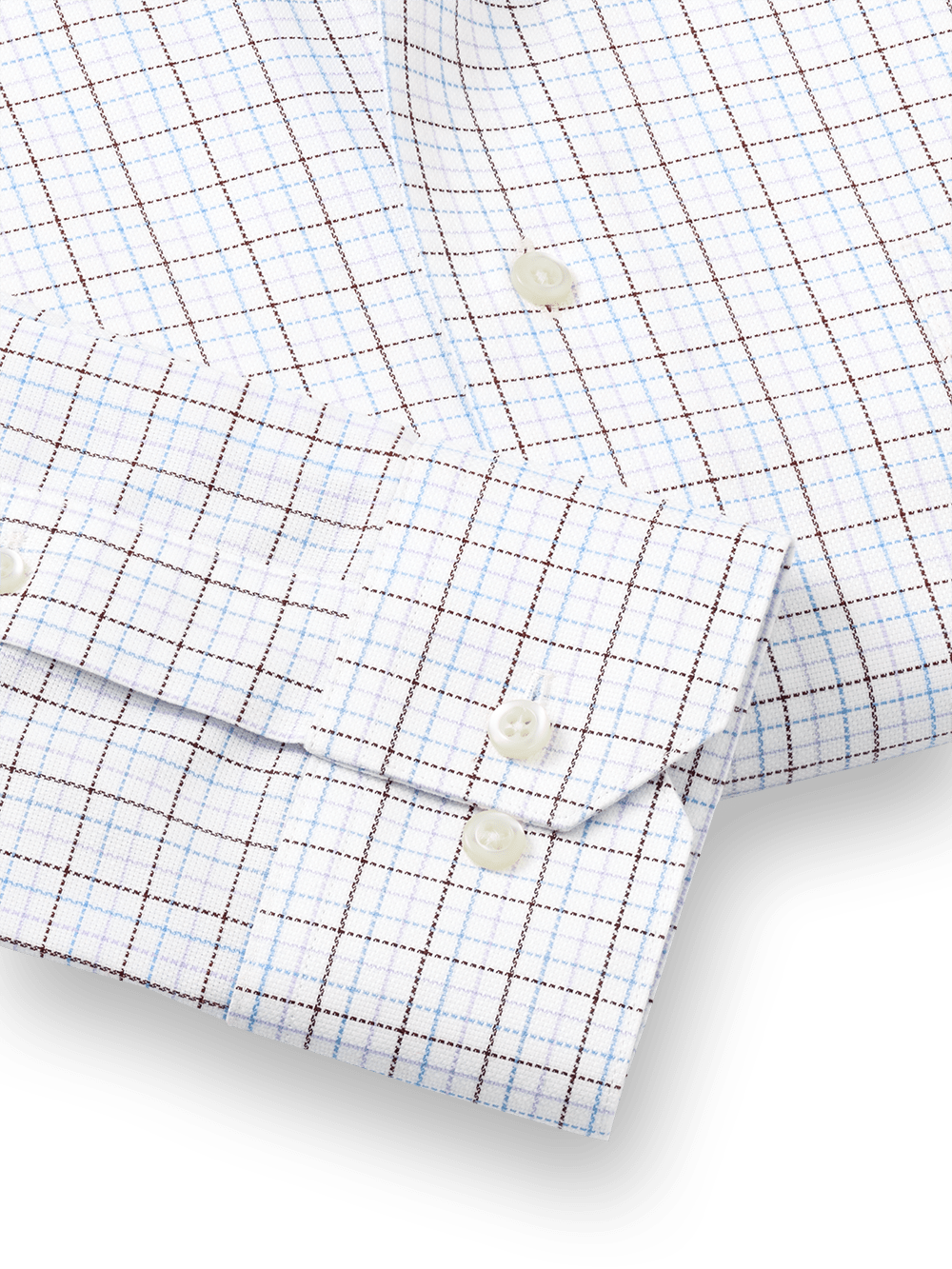 Alternate Image of Royal Oxford Comfort Stretch Non-iron Tattersall Dress Shirt-3