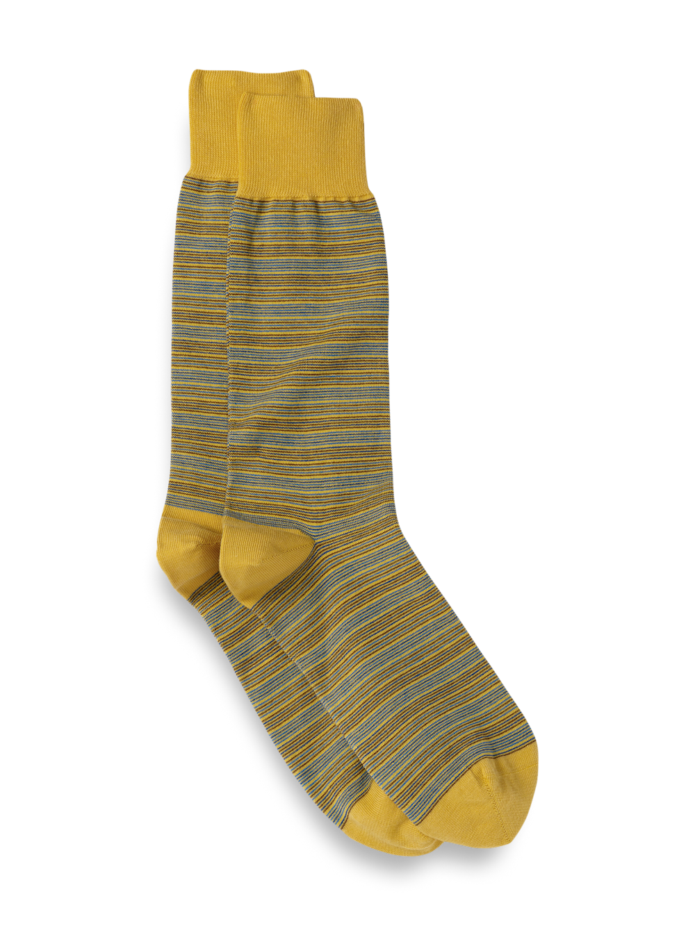 Product Image of Stripe Cotton Blend Socks-Yellow Multi