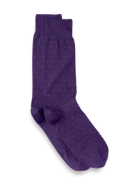 Dot Cotton Blend Sock - Purple Multi