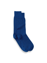 Dot Cotton Blend Sock - Blue Multi