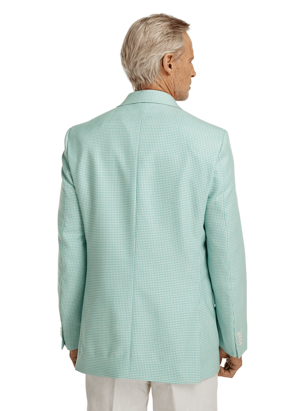Alternate Image of Wool Houndstooth Single Breasted Peak Lapel Sport Coat-6