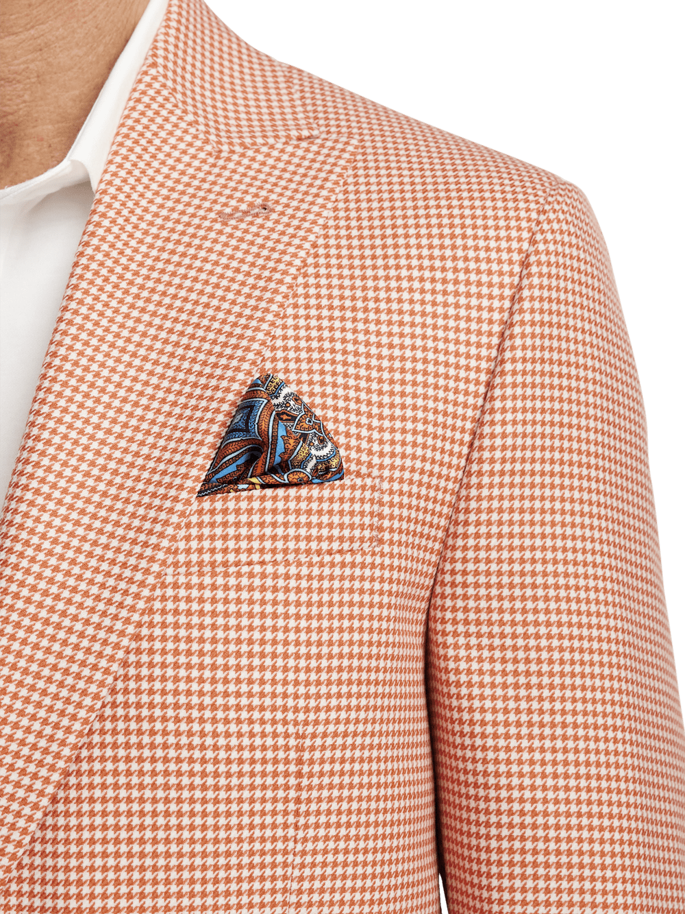 Alternate Image of Wool Houndstooth Single Breasted Peak Lapel Sport Coat-5