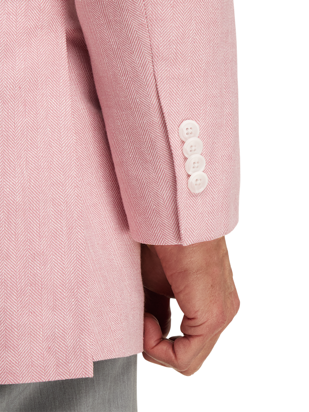 Alternate Image of Linen Blend Herringbone Notch Lapel Sport Coat-2