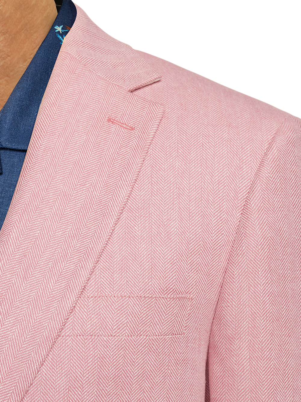 Alternate Image of Linen Blend Herringbone Notch Lapel Sport Coat-5