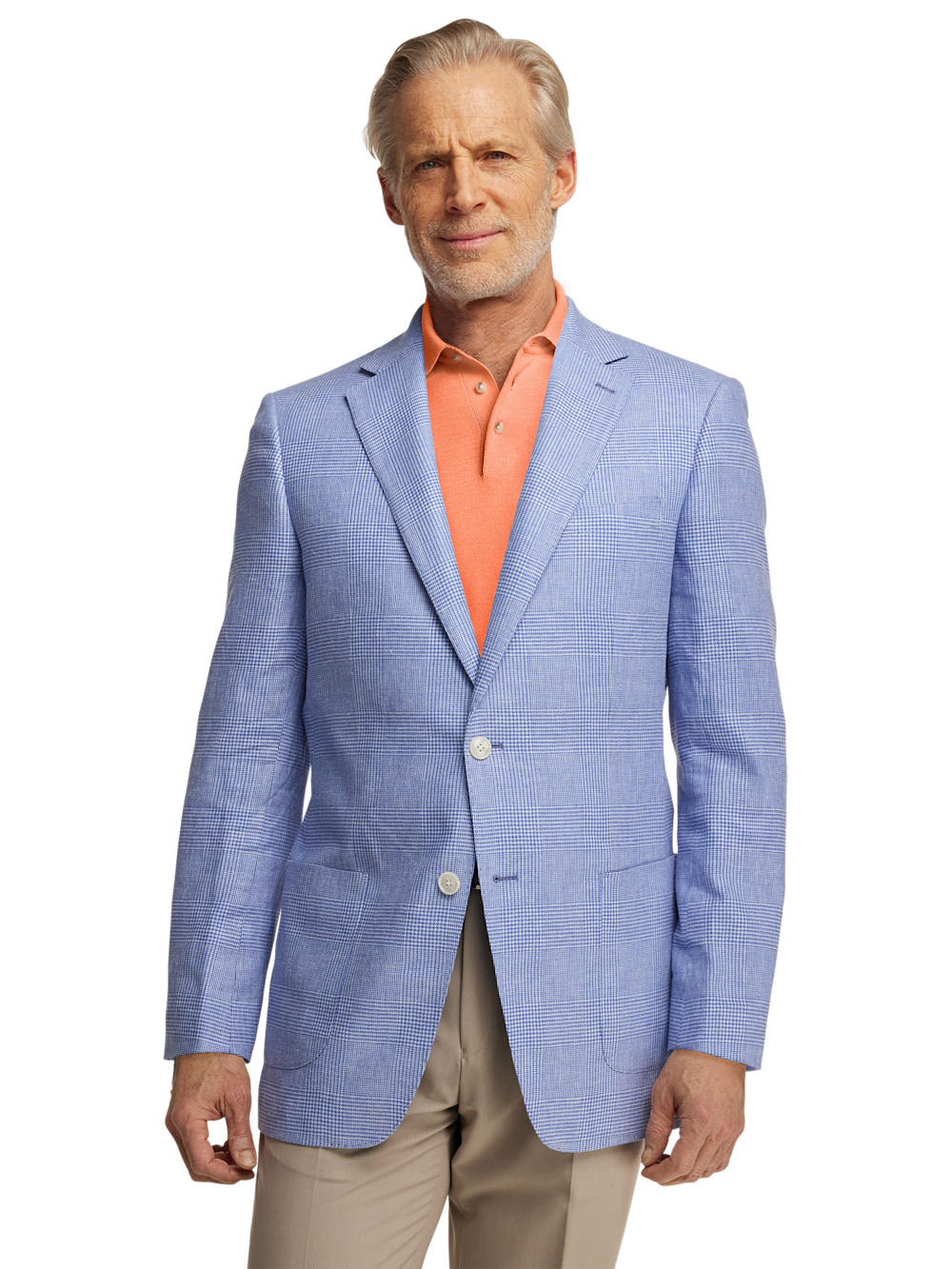 Alternate Image of Linen Blend Single Breasted Notch Lapel Sport Coat-1
