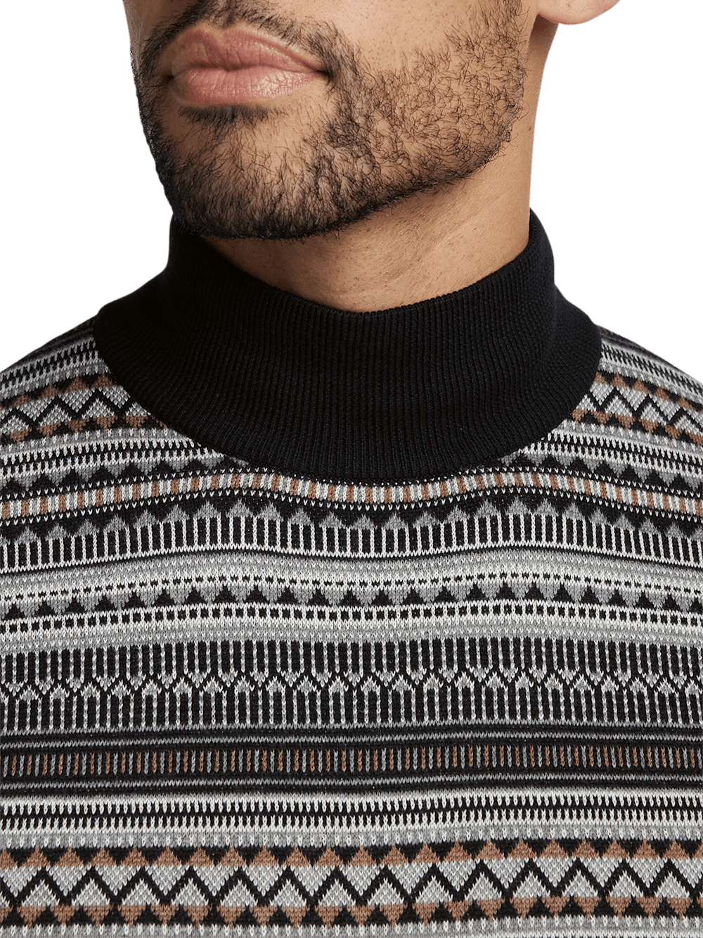 Alternate Image of Cotton Mock Neck Sweater-2