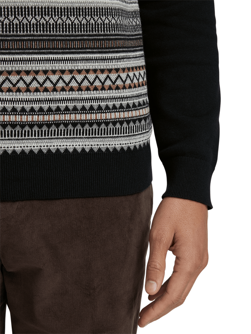 Alternate Image of Cotton Mock Neck Sweater-3