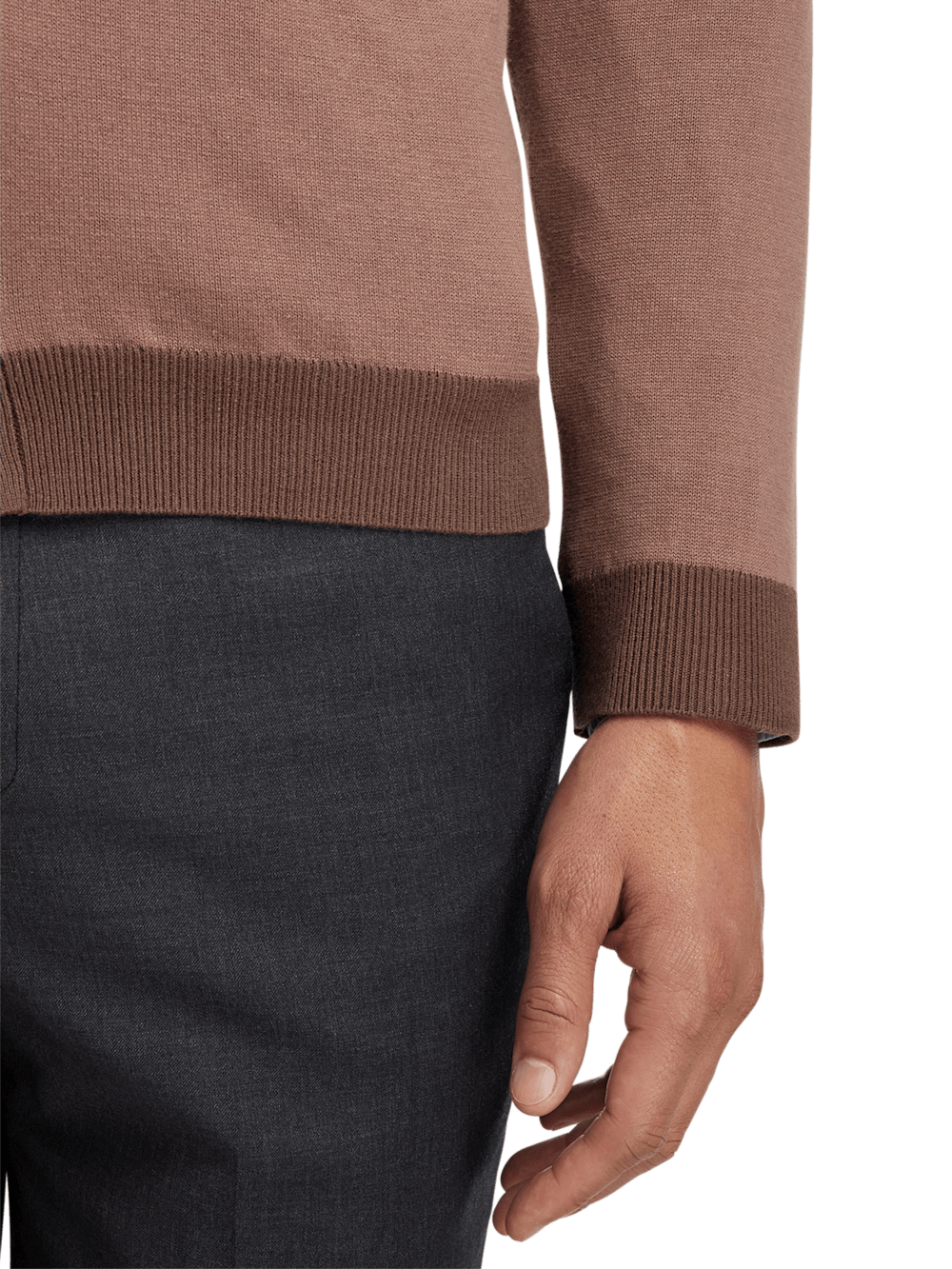Alternate Image of Cotton Button Front V-neck Cardigan-3