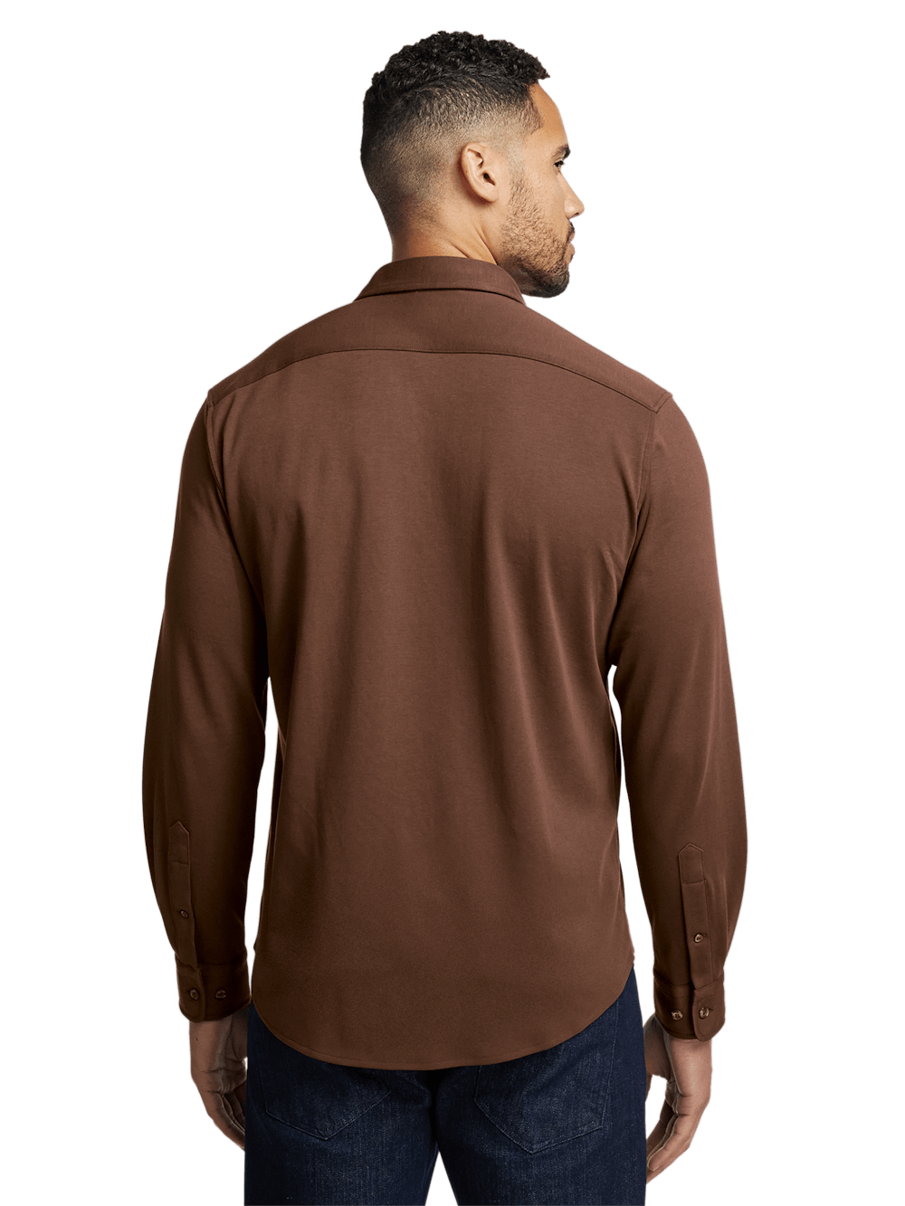 Alternate Image of Mercerized Cotton Button Front Polo-4
