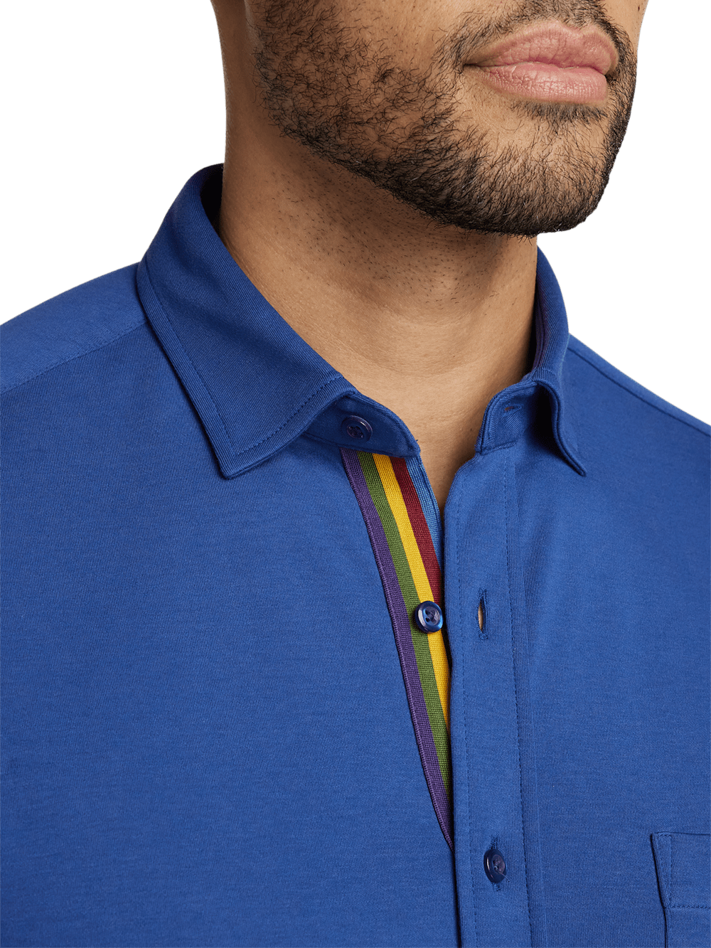 Alternate Image of Mercerized Cotton Button Front Polo-2