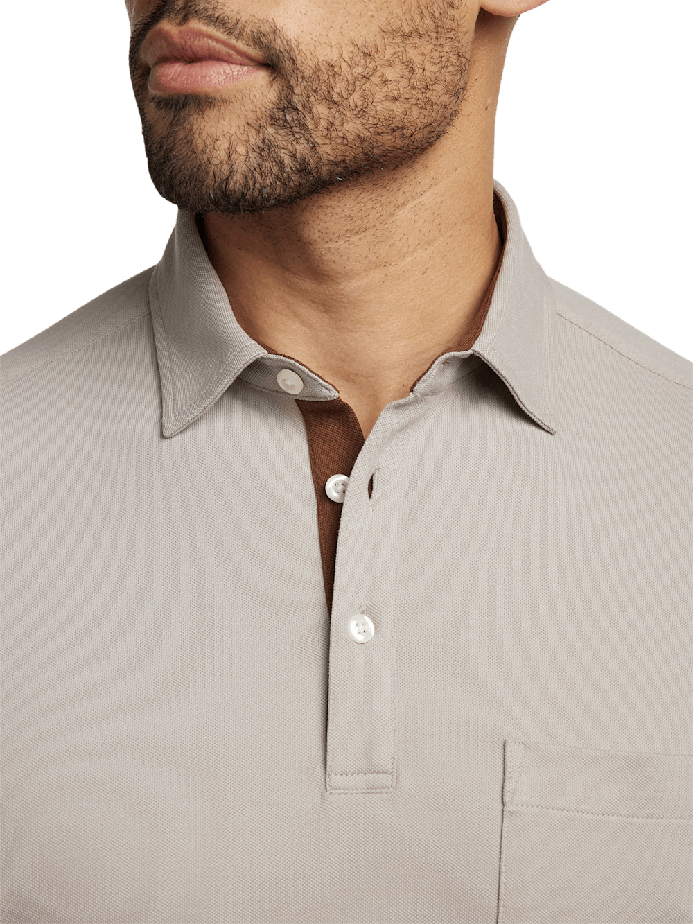 Alternate Image of Cotton/spandex Pique Three Button Polo-2