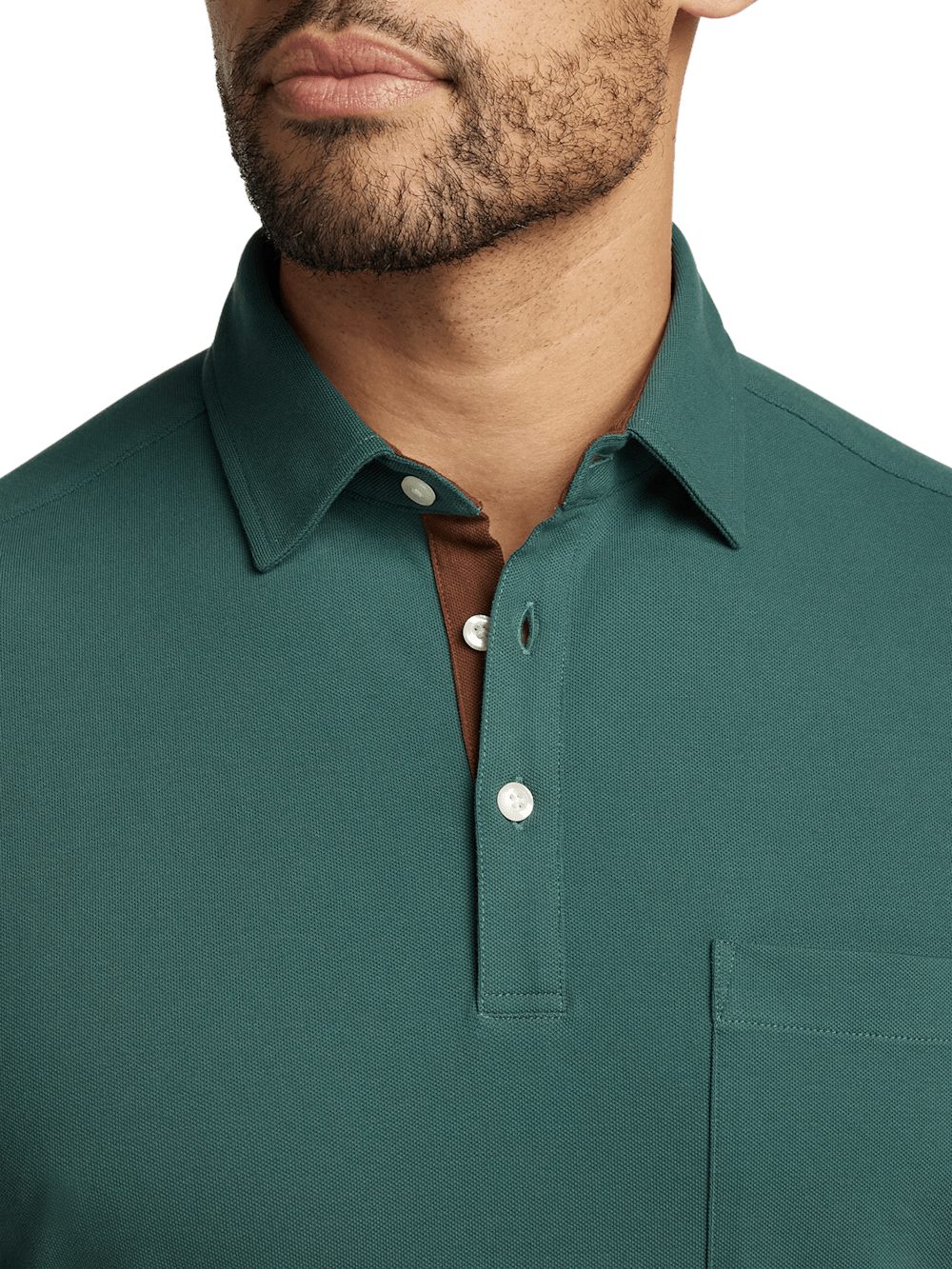 Alternate Image of Cotton/spandex Pique Three Button Polo-2
