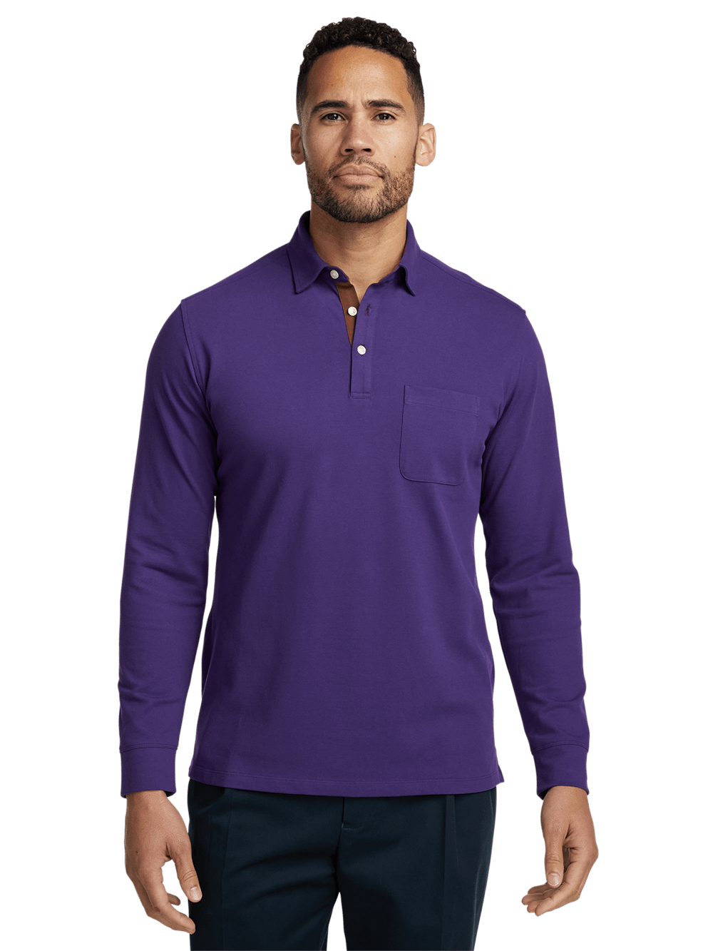 Alternate Image of Cotton/spandex Pique Three Button Polo-1