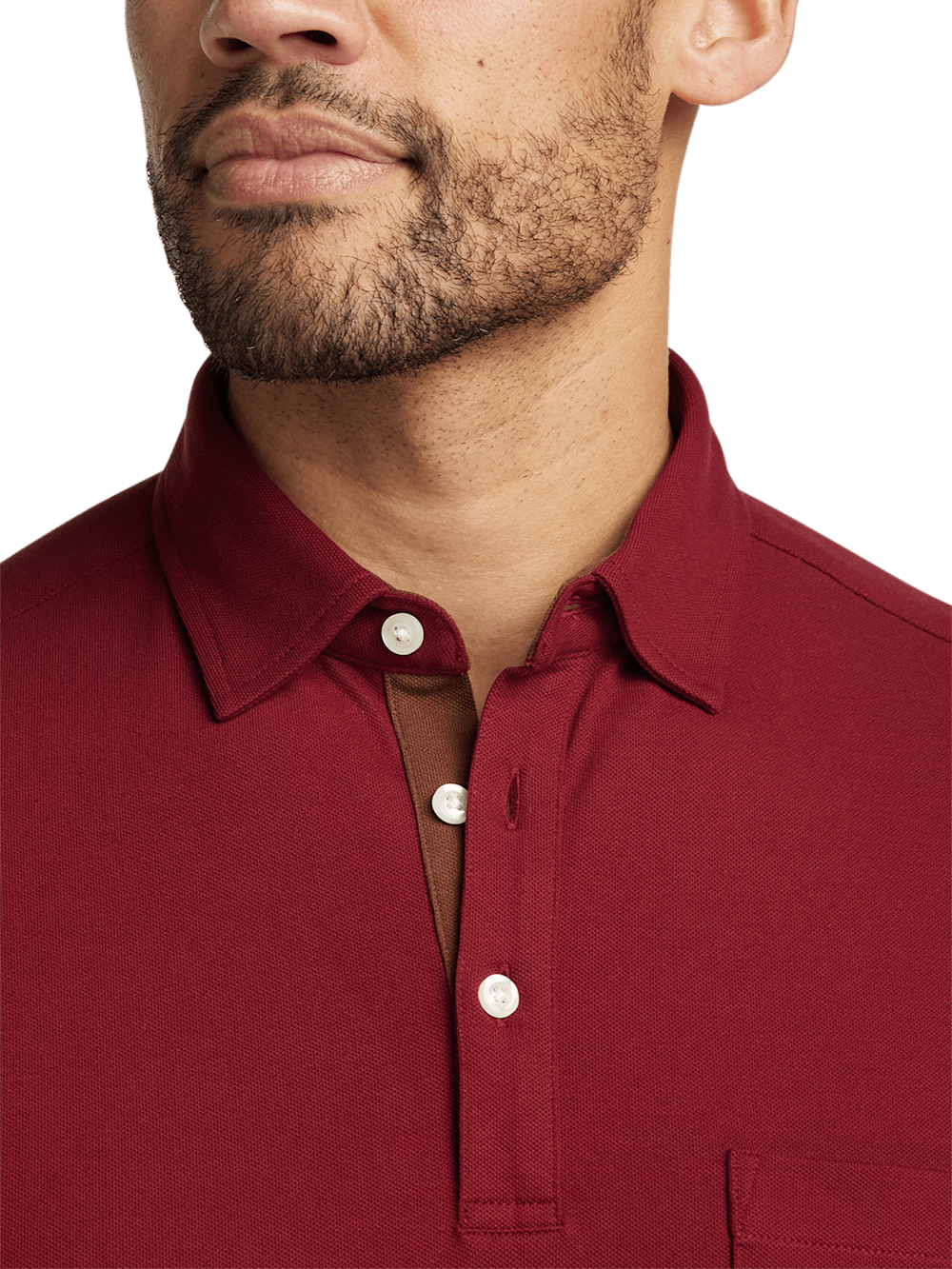 Alternate Image of Cotton/spandex Pique Three Button Polo-2