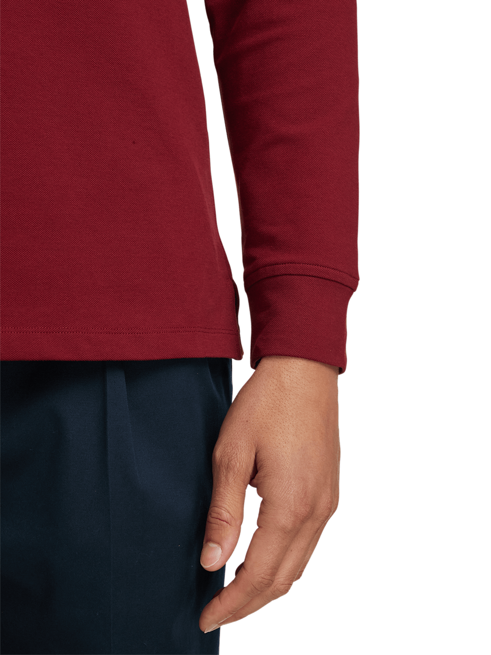 Alternate Image of Cotton/spandex Pique Three Button Polo-3