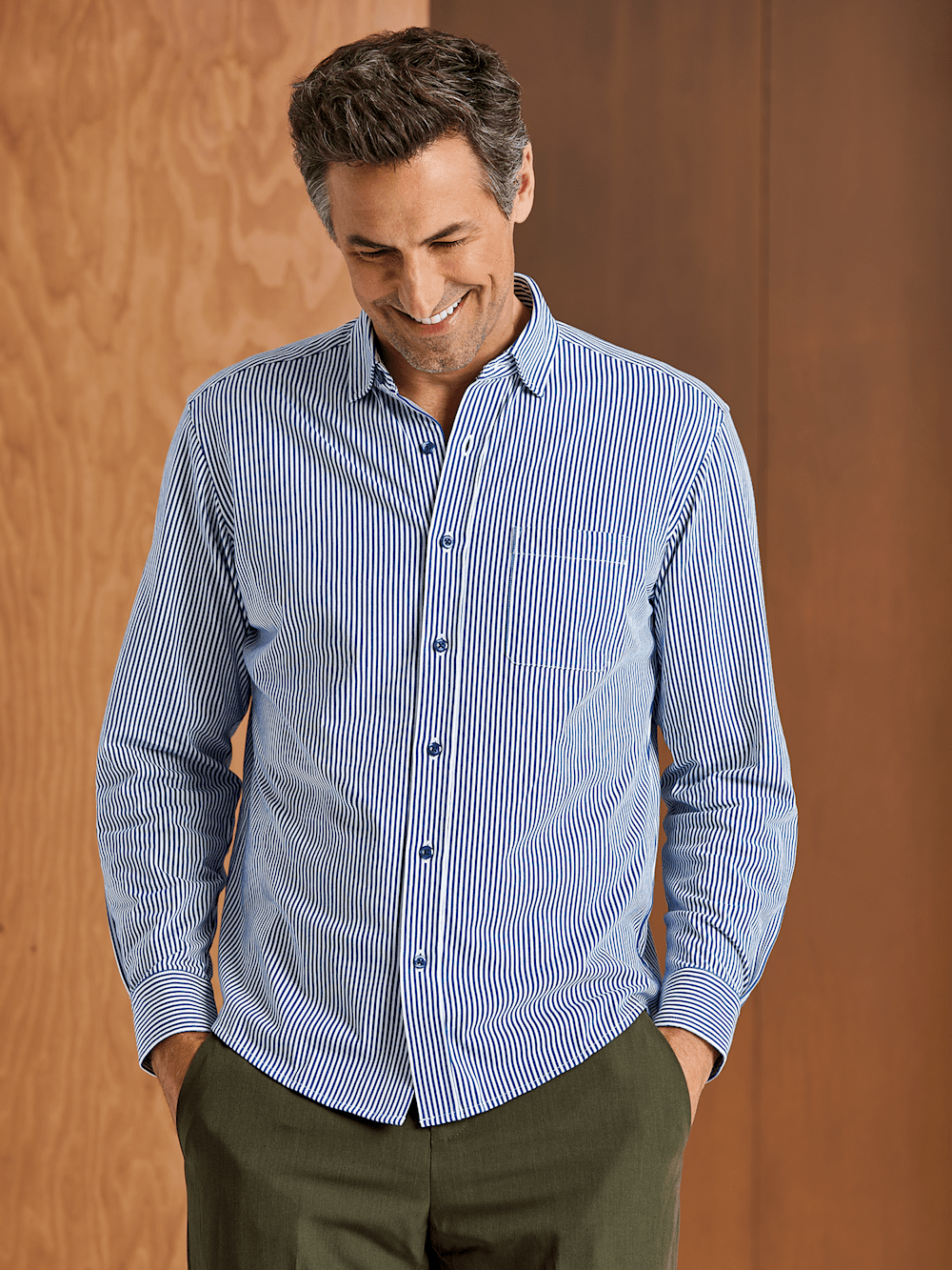 Alternate Image of Cotton Button Front Polo-6