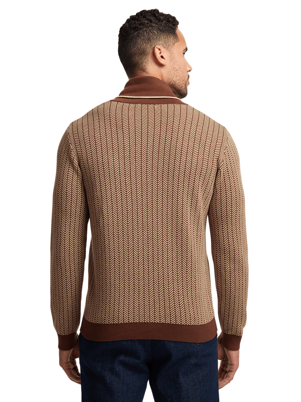 Alternate Image of Cotton Shawl Collar Sweater-4