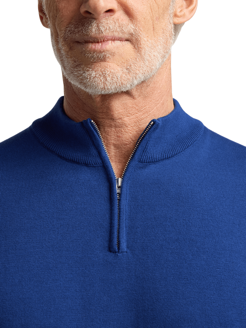 Alternate Image of Cotton Quarter Zip Mock Neck Sweater-2