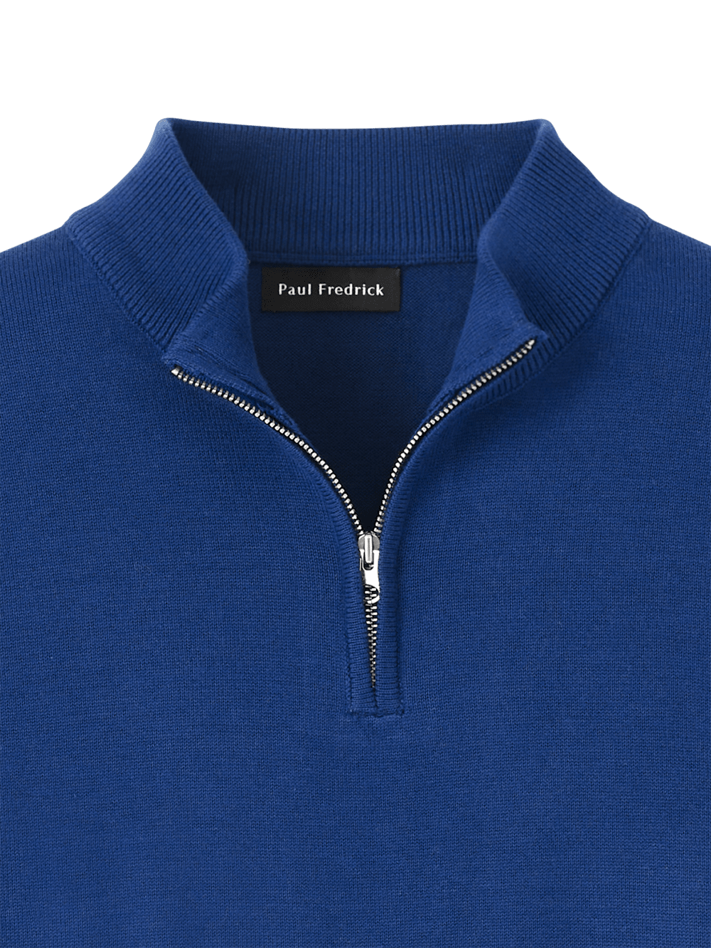 Alternate Image of Cotton Quarter Zip Mock Neck Sweater-5