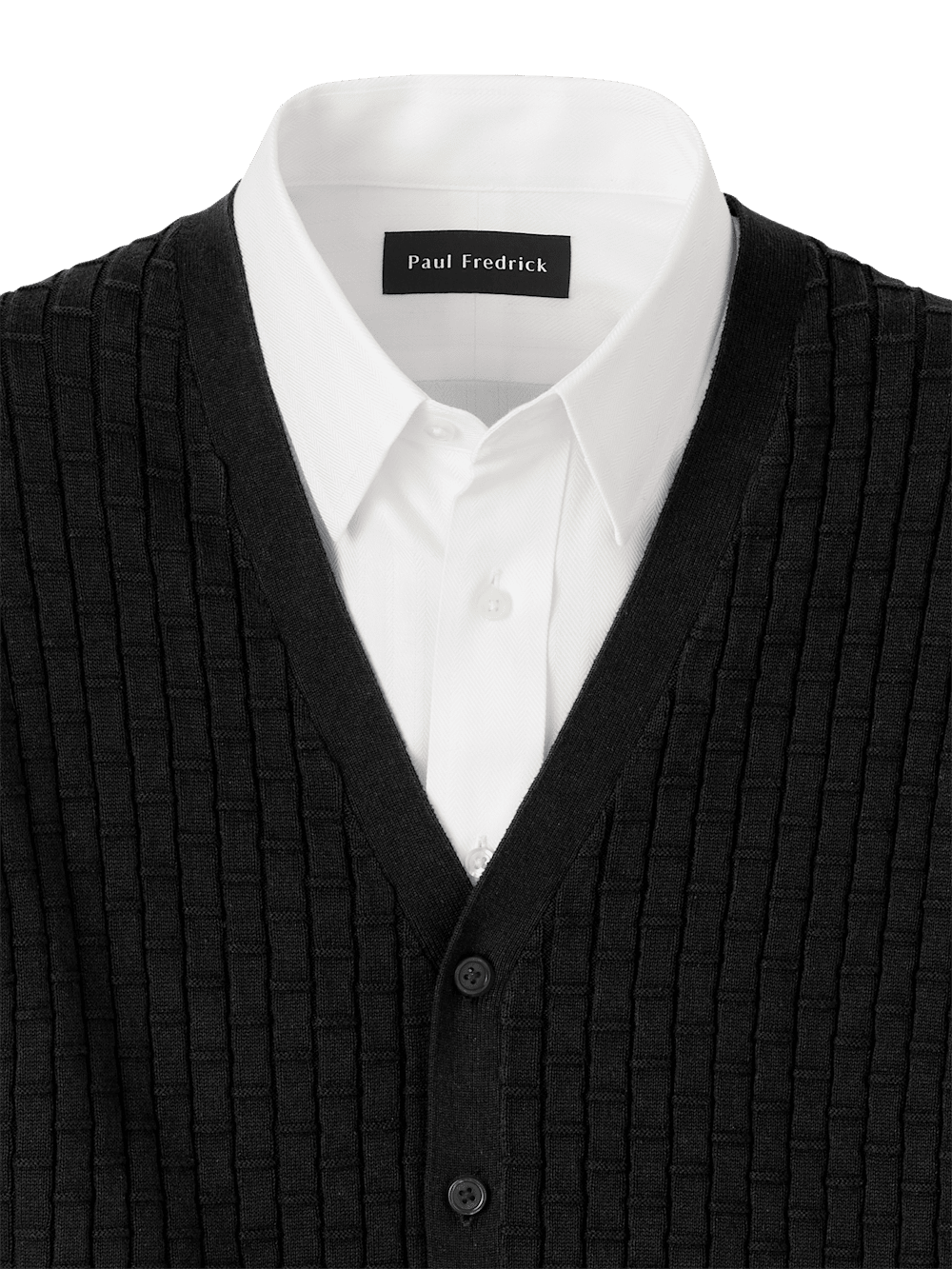 Alternate Image of Cotton Button Front Cardigan Vest-5