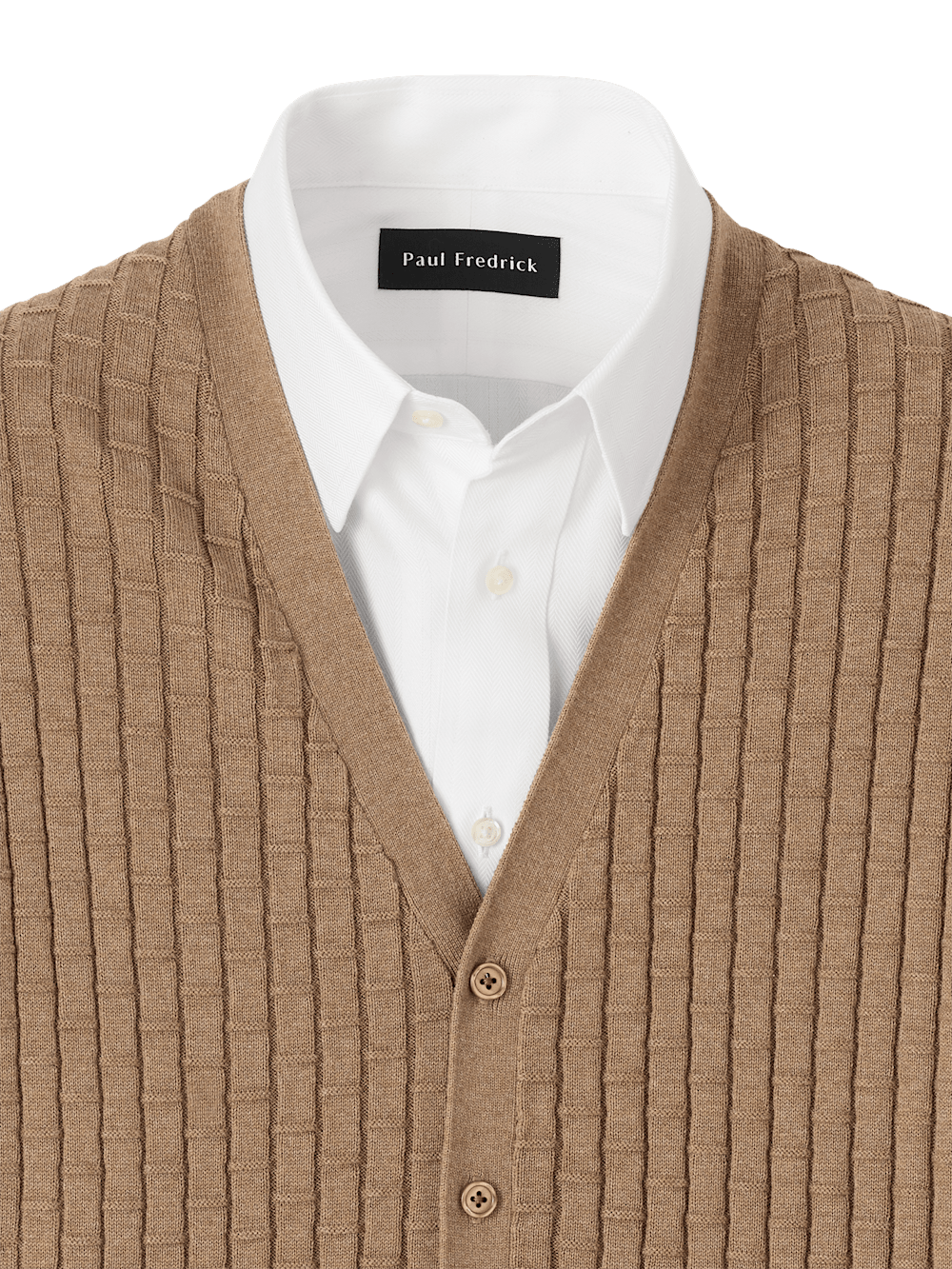 Alternate Image of Cotton Button Front Cardigan Vest-5