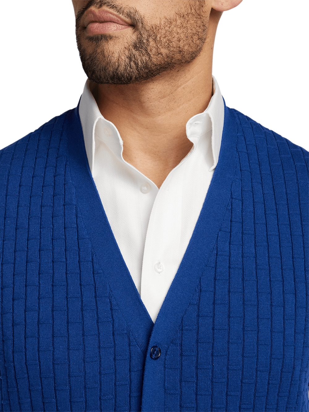 Alternate Image of Cotton Button Front Cardigan Vest-2