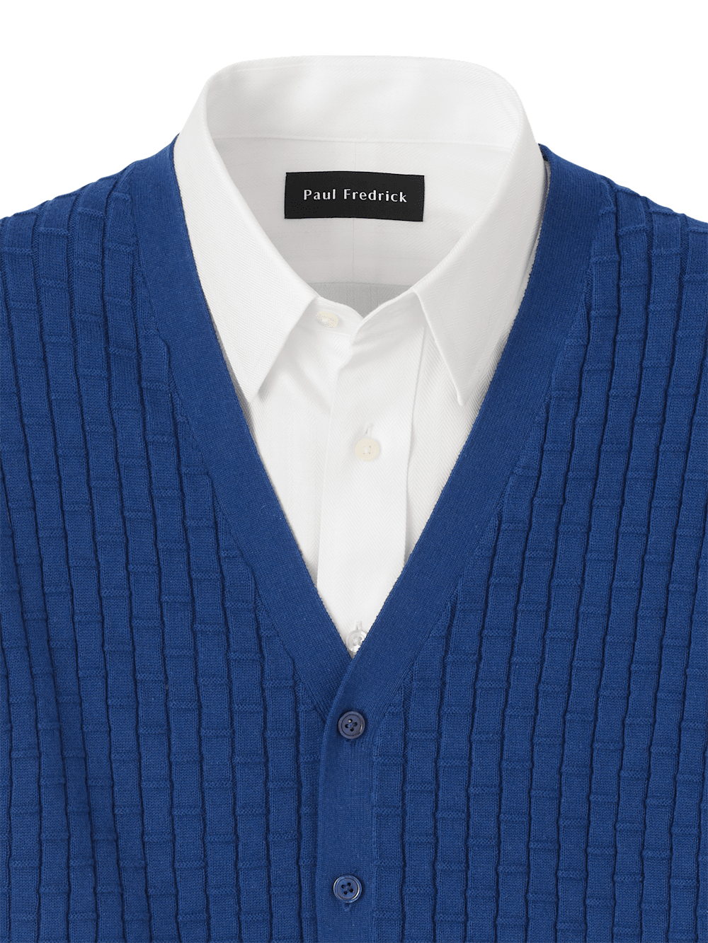 Alternate Image of Cotton Button Front Cardigan Vest-5