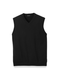 Supima Cotton Vest - Black