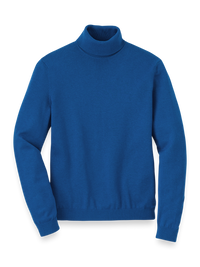 Supima Cotton Turtleneck - Blue