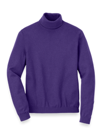 Supima Cotton Turtleneck - Purple