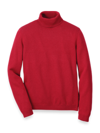 Supima Cotton Turtleneck - Red