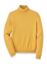 Supima Cotton Turtleneck - Mustard