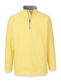Performance Blend Quarter Zip Mock Neck - Yellow