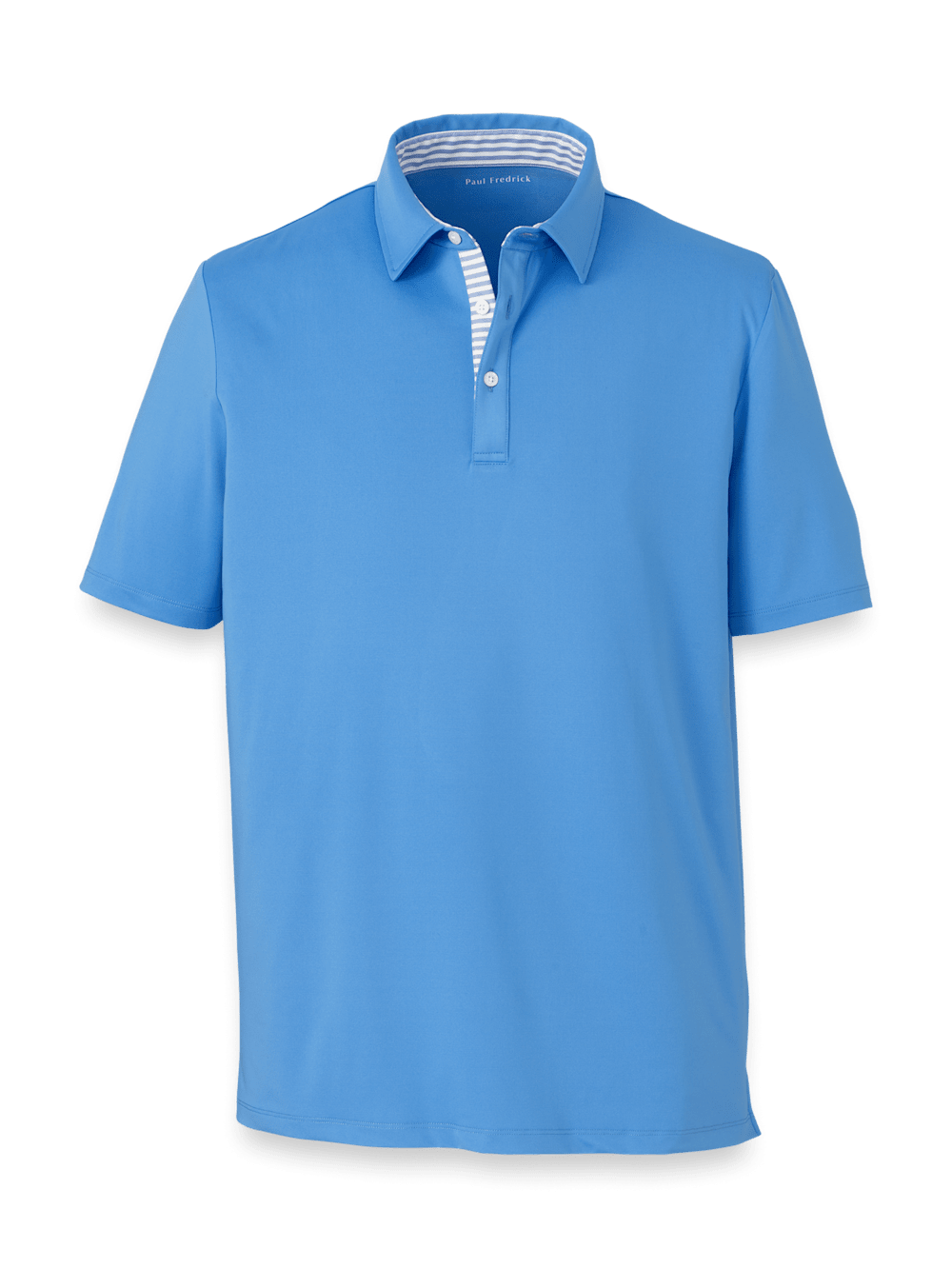 Product Image of Performance Blend Three Button Polo-Blue